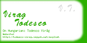 virag todesco business card